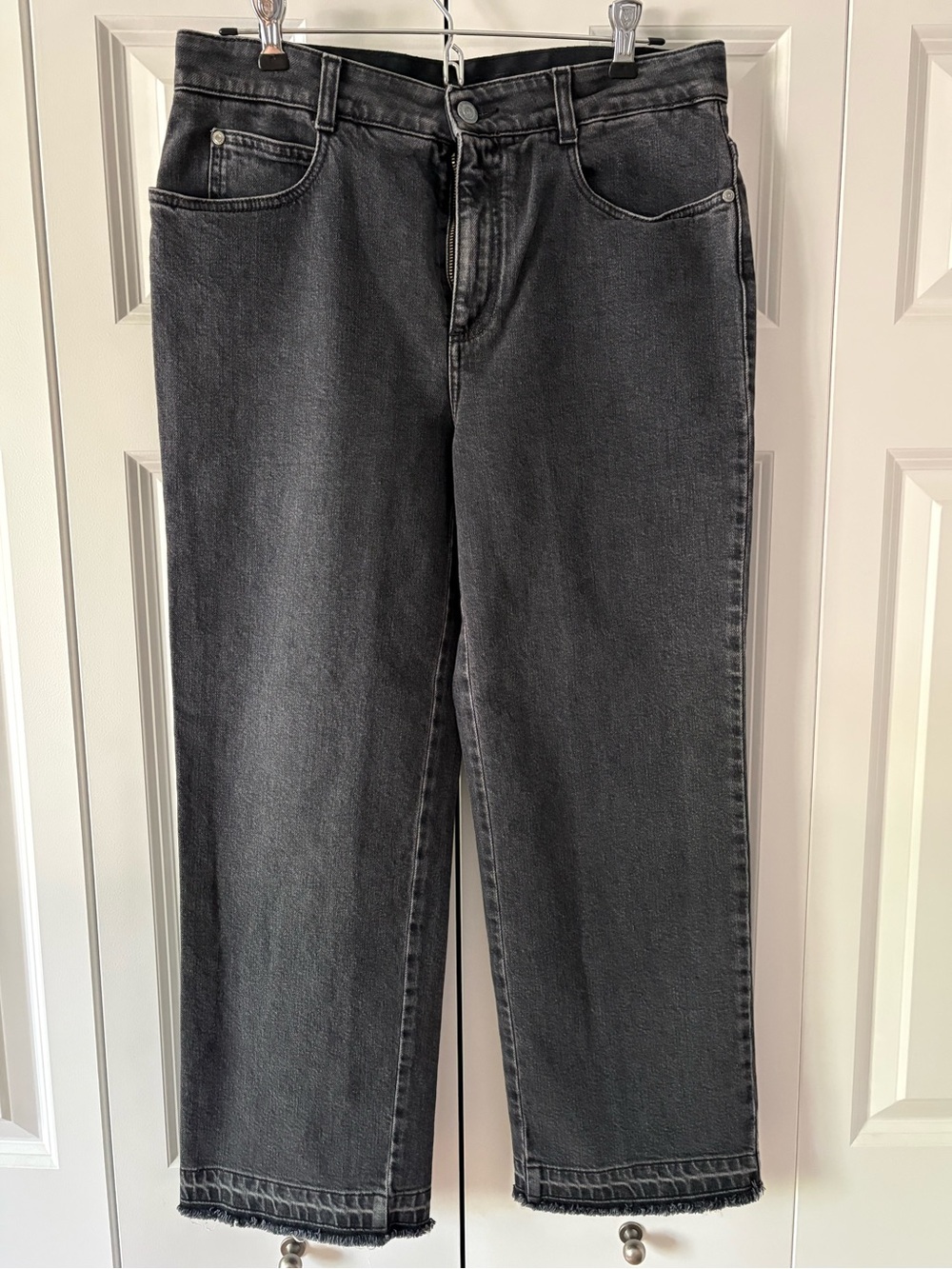High-Rise Straight Leg Women’s Jeans - Charcoal Black